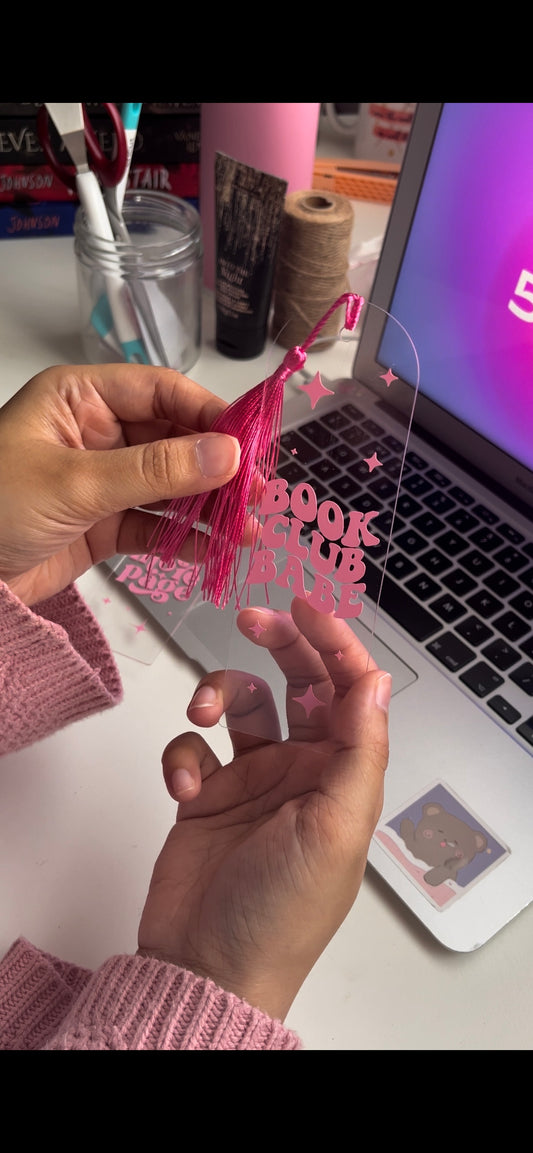 Bookish Acrylic bookmark mini
