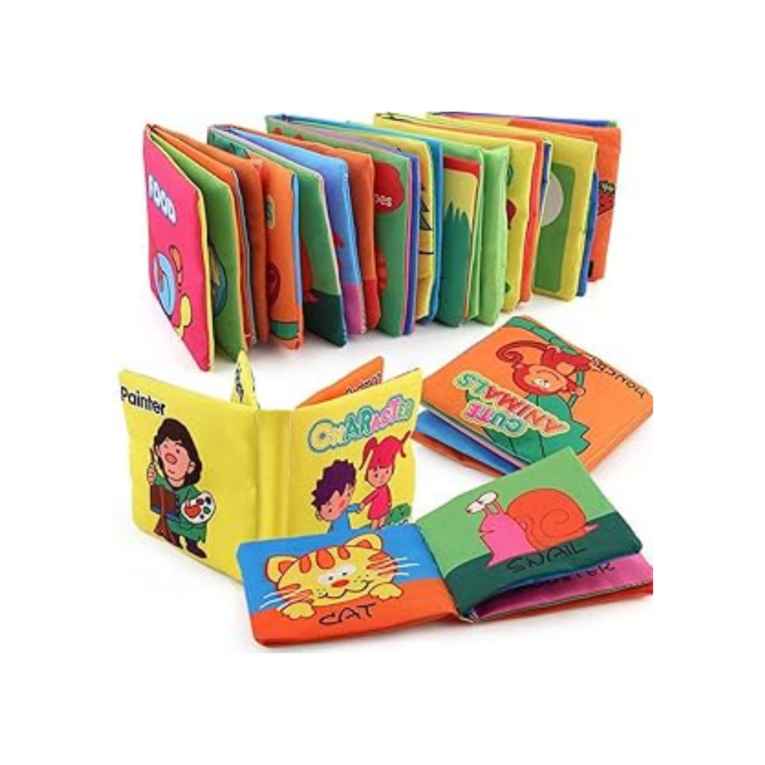 6 Pcs CLOTH BOOK Baby Soft Books for 1-36