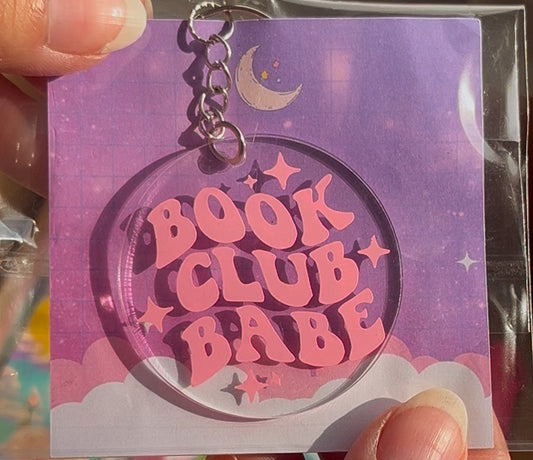 Book Club Babe Bookish Keychain