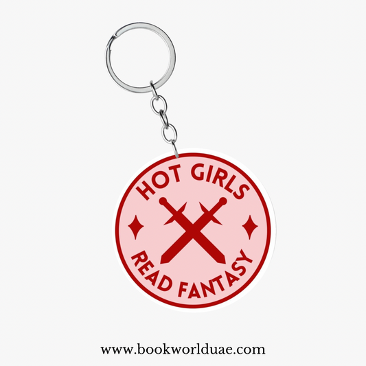 Hot Girls Read Fantasy Bookish Keychain