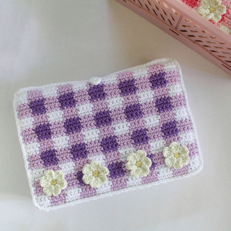 Two-Tone Gingham Booksleeve