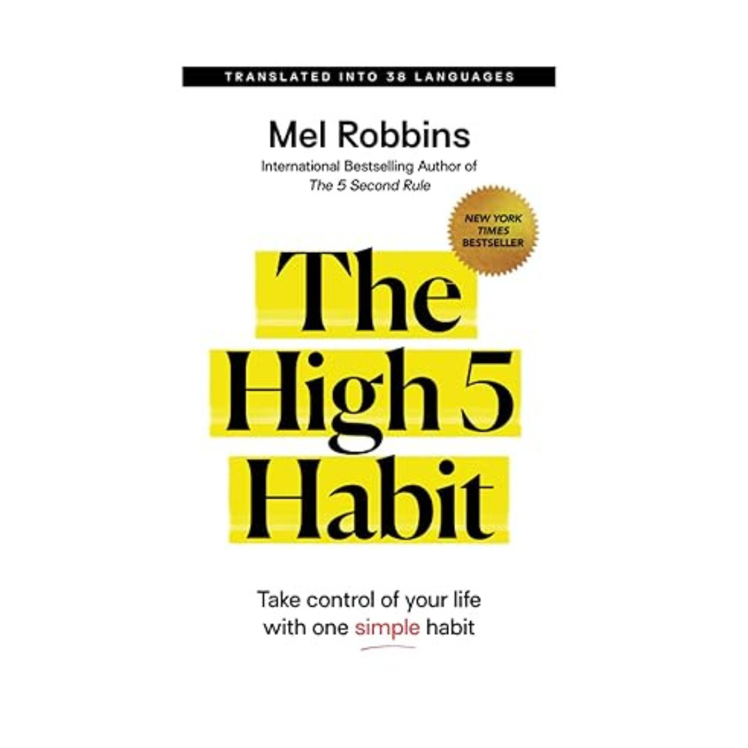 Cover of The High 5 Habit by Mel Robbins, available at Bookworld UAE to help you build confidence and positive habits with fast delivery across the UAE and internationally.