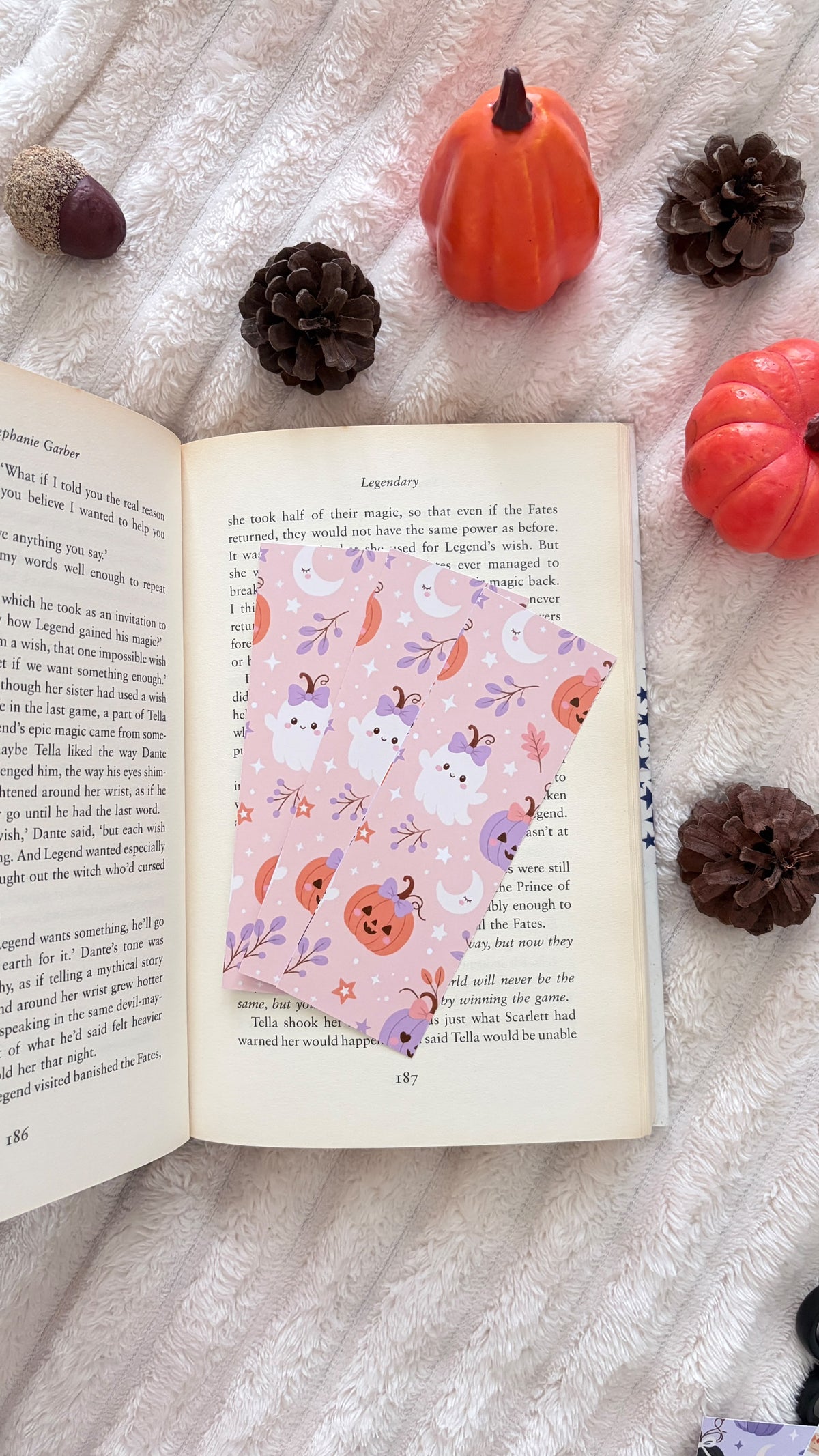 Fall Ghost Bookmark