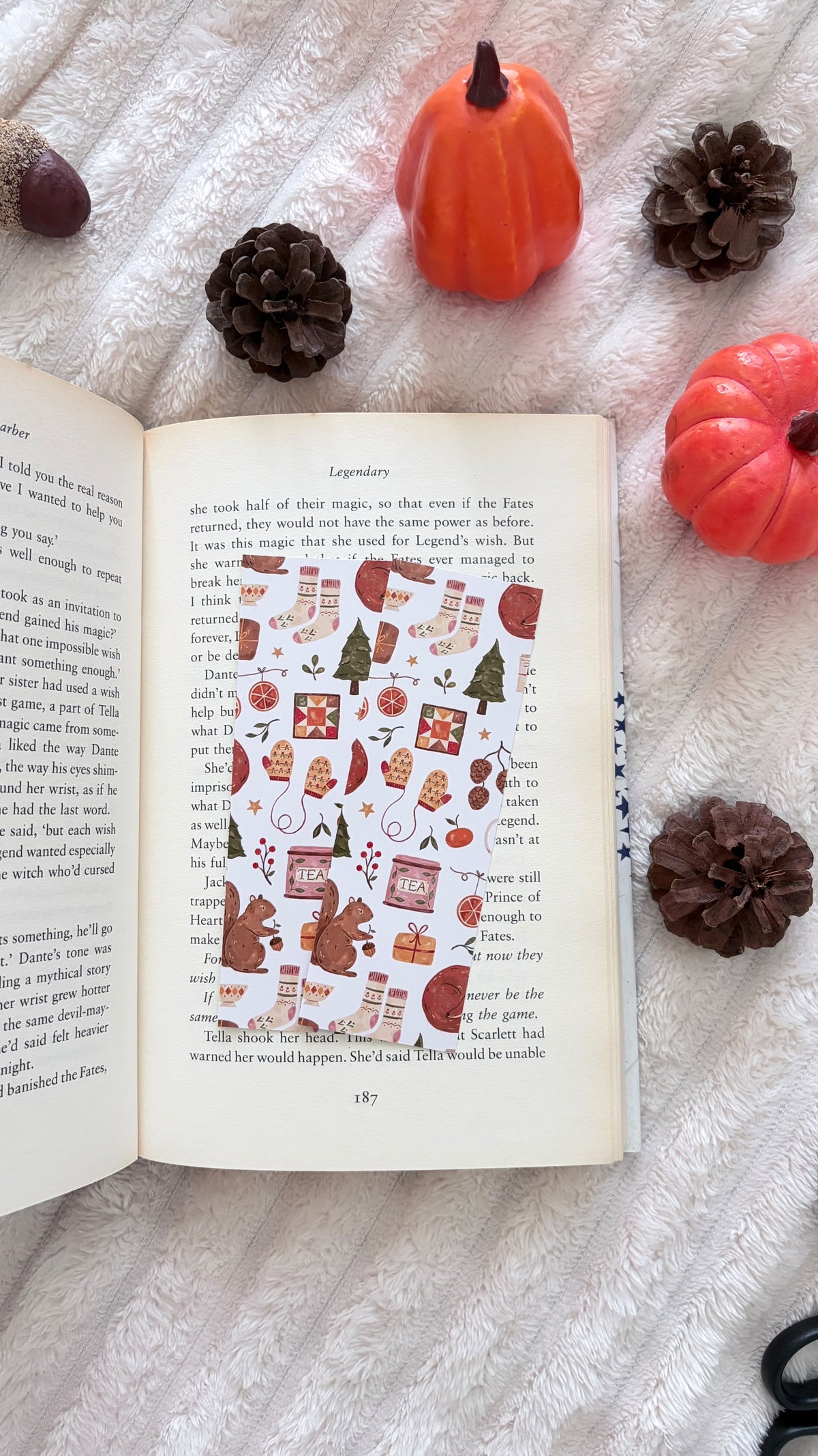 Cozy Fall Bookmark