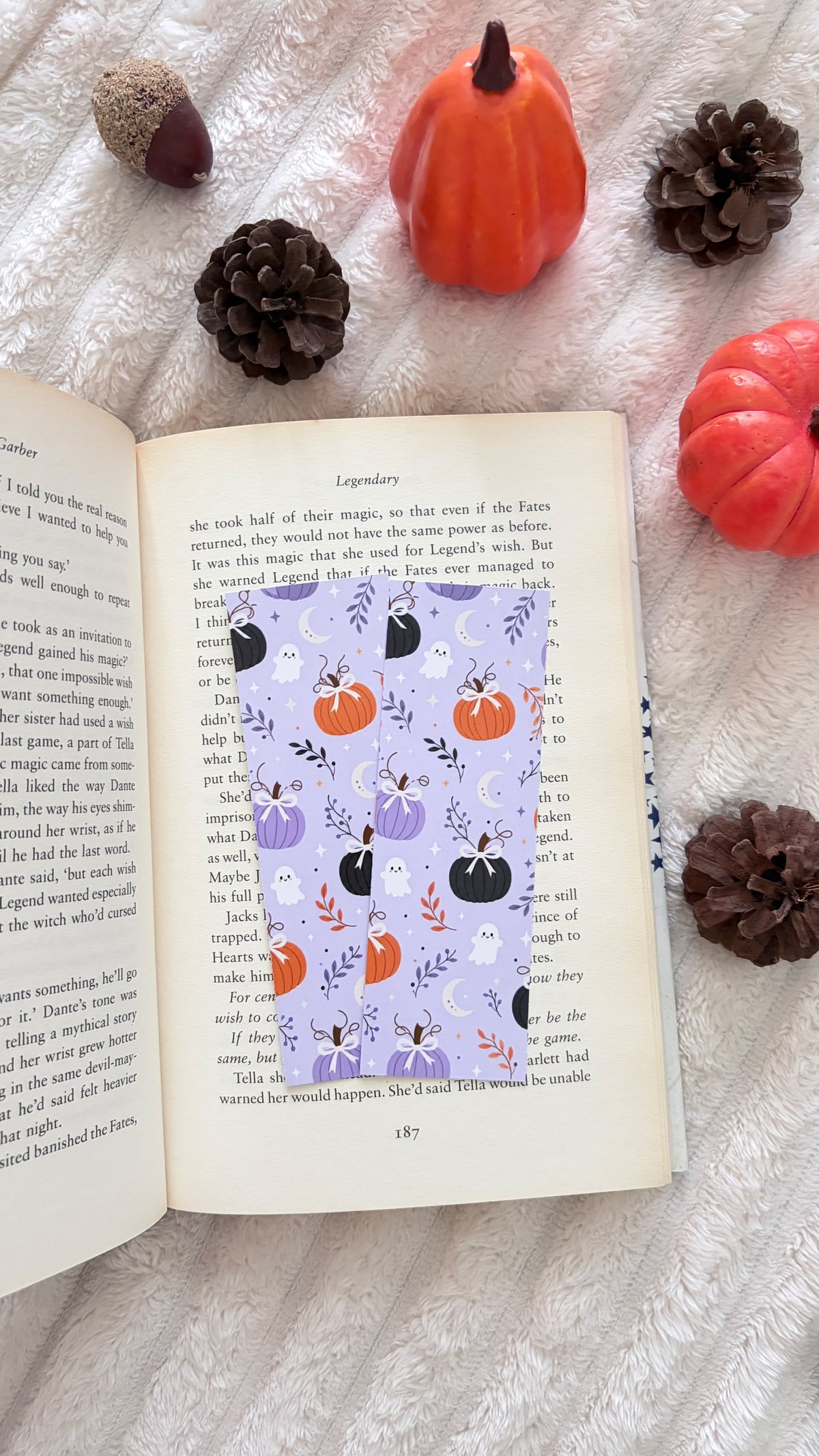 Purple Halloween Bookmark