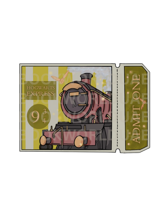 Harry Potter Hogwarts Express House Ticket Stickers – Set of 4 Vinyl Decals for Gryffindor, Hufflepuff, Ravenclaw, Slytherin