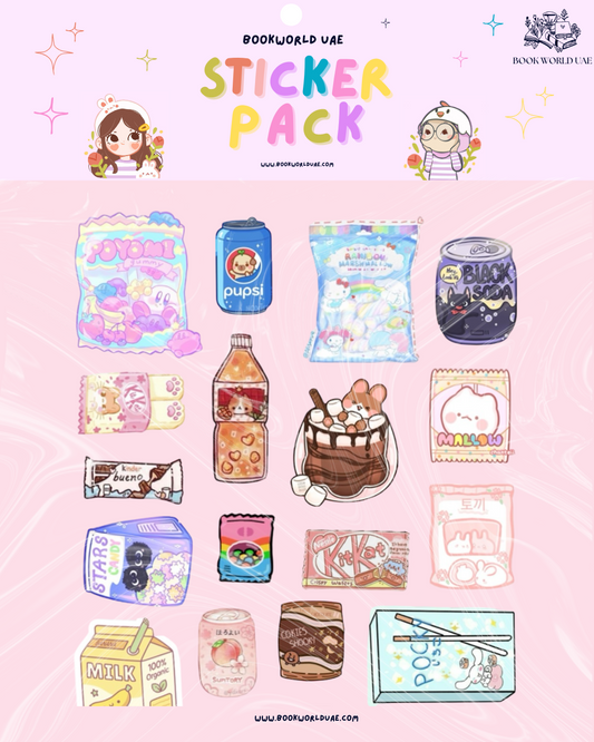 Japanese Kawaii Snacks Sticker (Pack of 5) | Vinyl Sticker