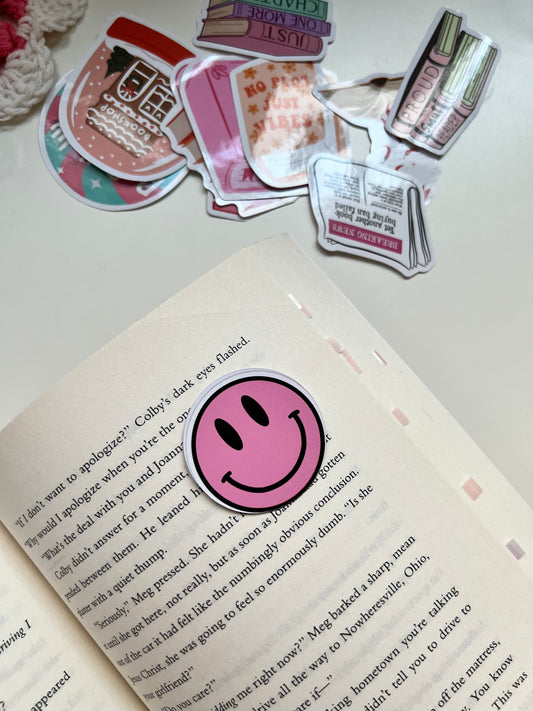 Pink Smiley - Vinyl Sticker