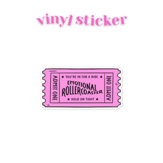 Emotional Rollercoaster - Vinyl Sticker