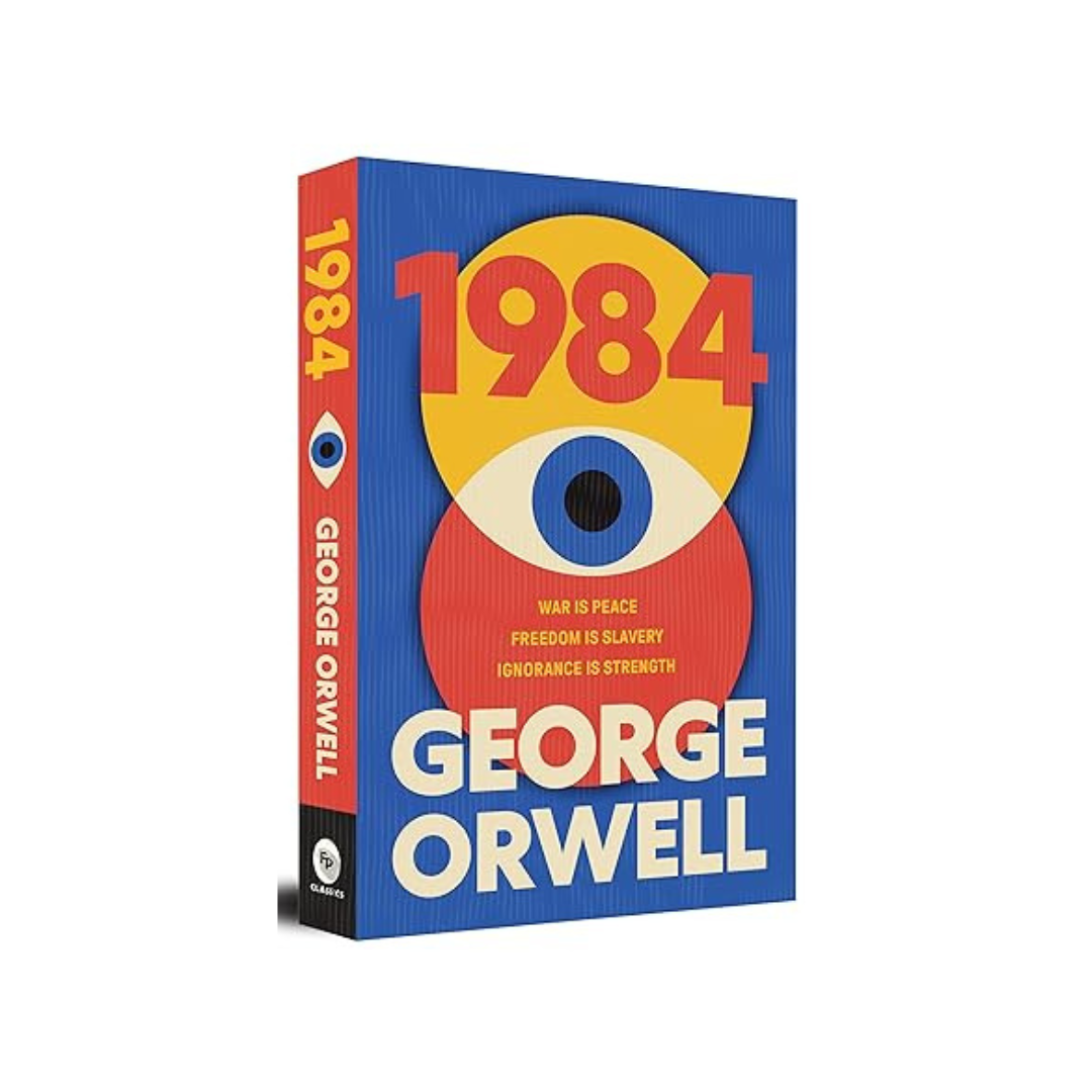 1984 by George Orwell, a powerful dystopian novel exploring themes of surveillance, authoritarianism, and the struggle for individuality, available at BookWorld UAE.