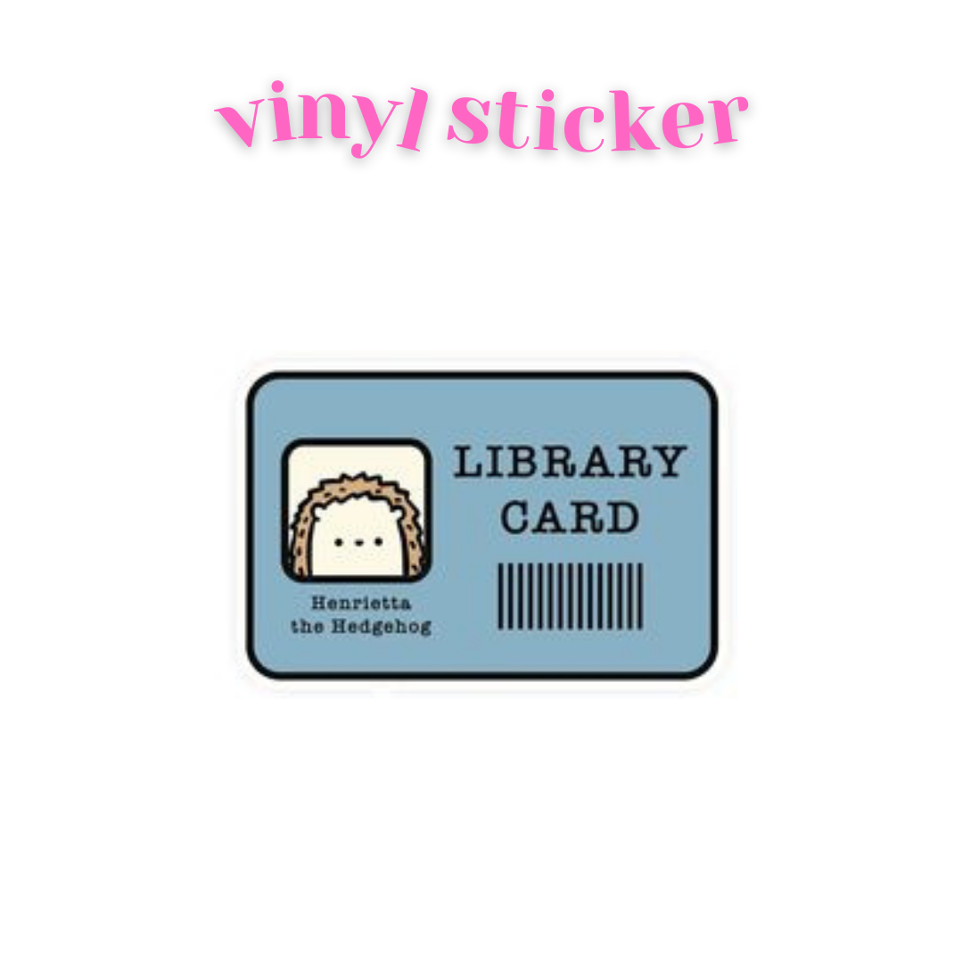 Library Card - Vinyl Sticker