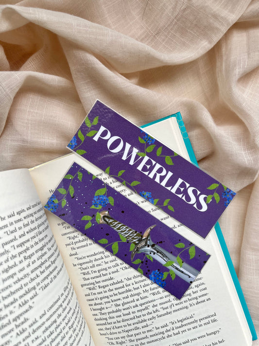 Powerless Double Sided Bookmark