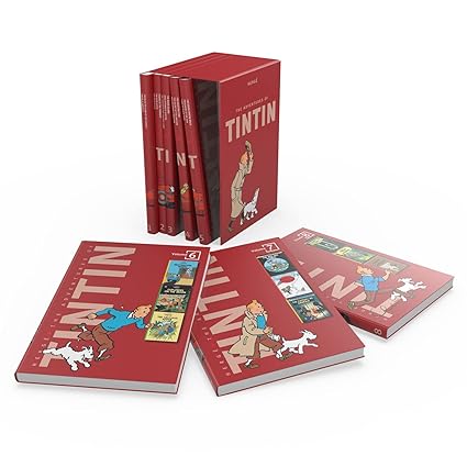 The Complete Adventures of Tintin Collection 8 Book Set by Herge