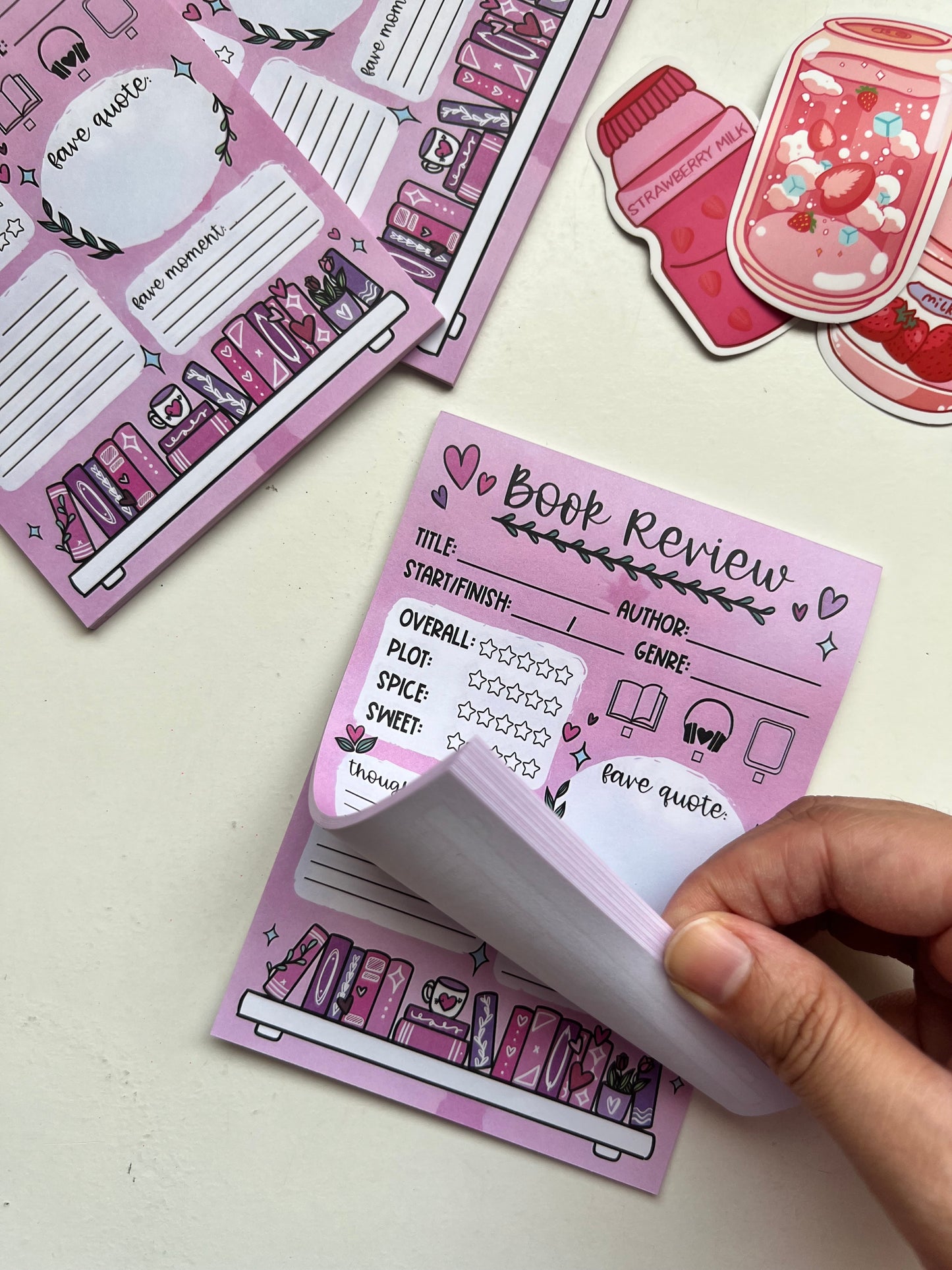 Book Review Notepads (30 pages each)