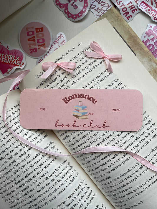 Romance Book Club Bookmark