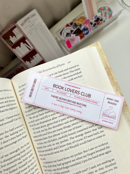 Book Lovers Club - Bookmark