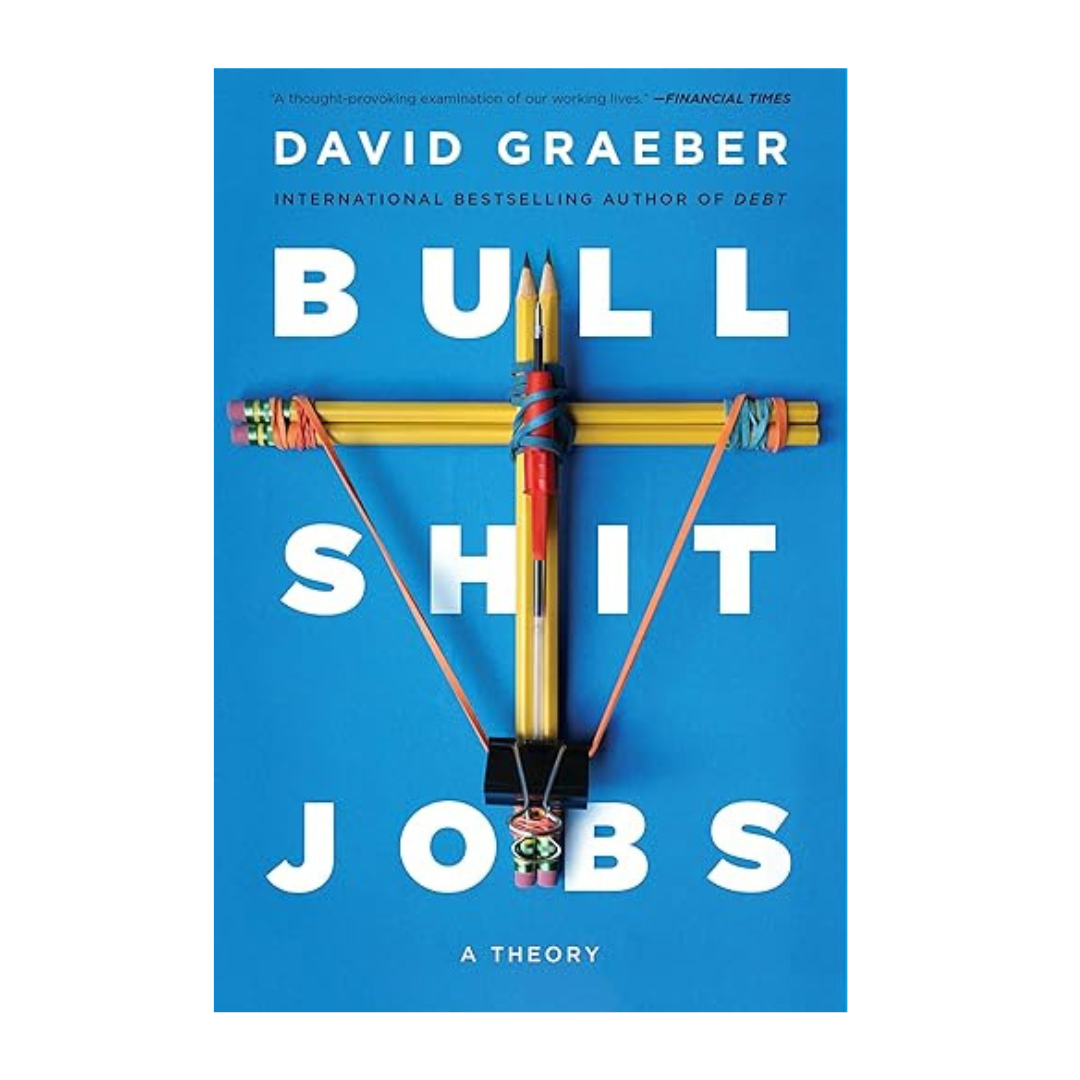 Cover of Bullshit Jobs by David Graeber – available at BookWorld UAE.