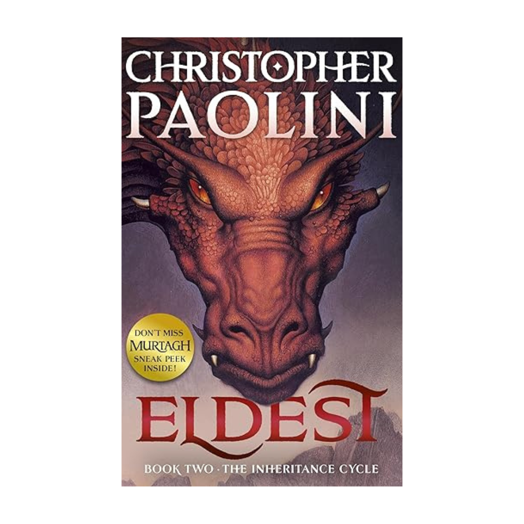 Cover of Eldest by Christopher Paolini – Book 2 in The Inheritance Cycle, available at BookWorld UAE with fast shipping in the UAE.