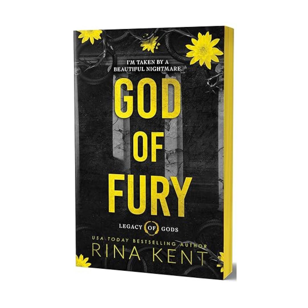 Cover of God of Fury (Deluxe Edition) by Rina Kent – a collector’s dark romance novel, available at BookWorld UAE.