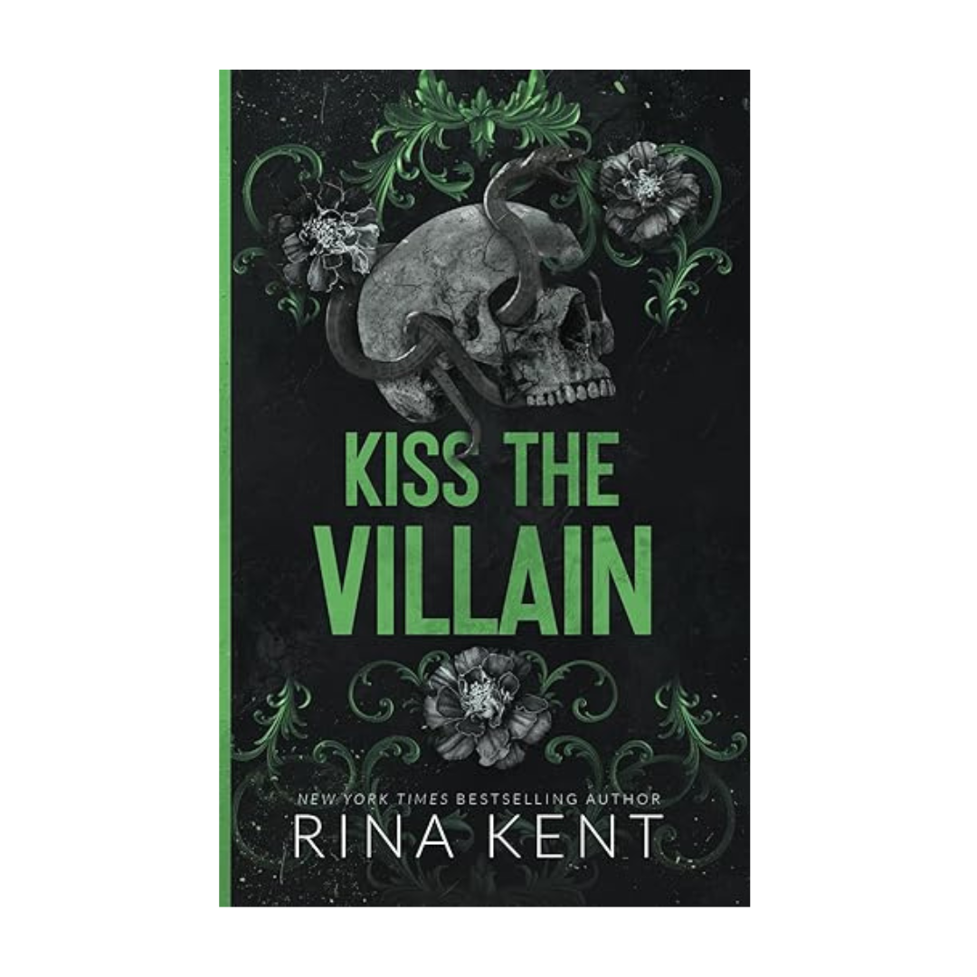 Cover of Kiss the Villain by Rina Kent – a dark romance novel, available at BookWorld UAE