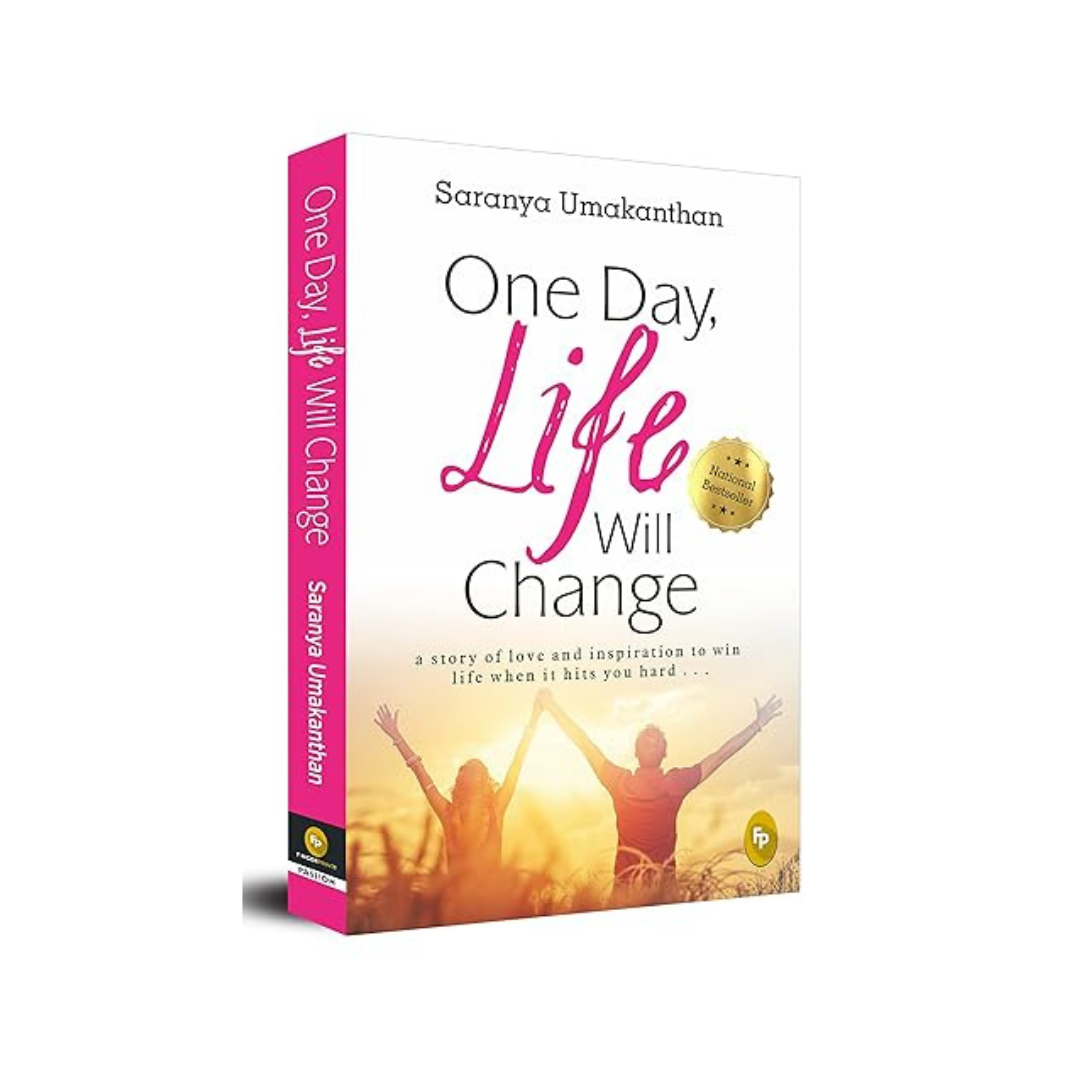 One Day, Life Will Change by Saranya Umakanthan – An inspiring story of love, resilience, and self-discovery, available at BookWorld UAE.
