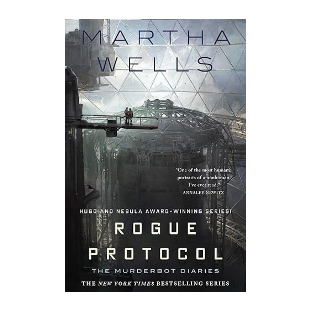 Rogue Protocol by Martha Wells - The Murderbot Diaries Sci-Fi Book Cover
