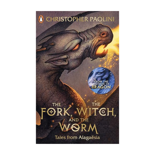Cover of The Fork, the Witch, and the Worm by Christopher Paolini – Tales from Alagaësia Volume 1, available at BookWorld UAE.