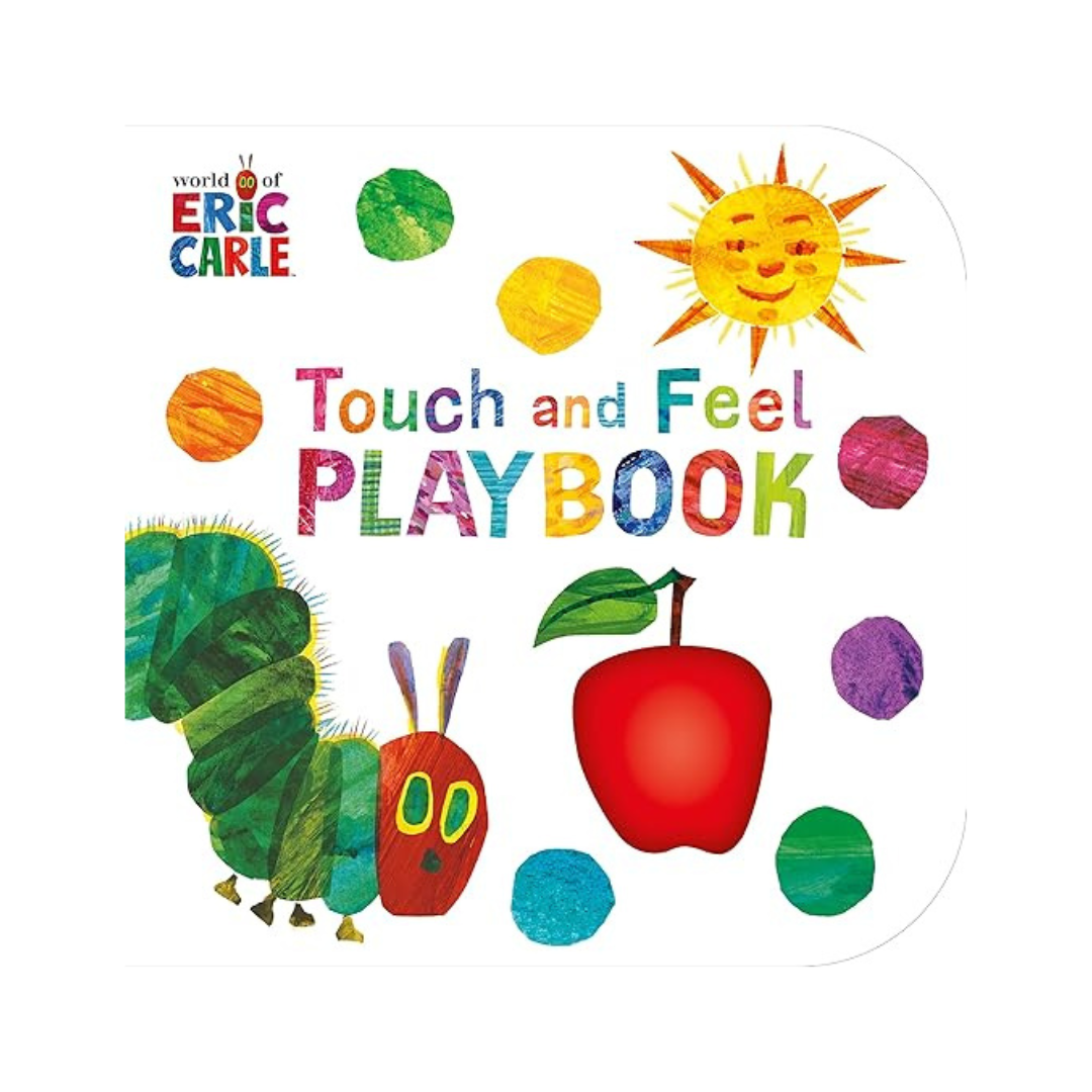 The Very Hungry Caterpillar: Touch and Feel Playbook by Eric Carle – interactive board book with textures and vibrant illustrations for toddlers.