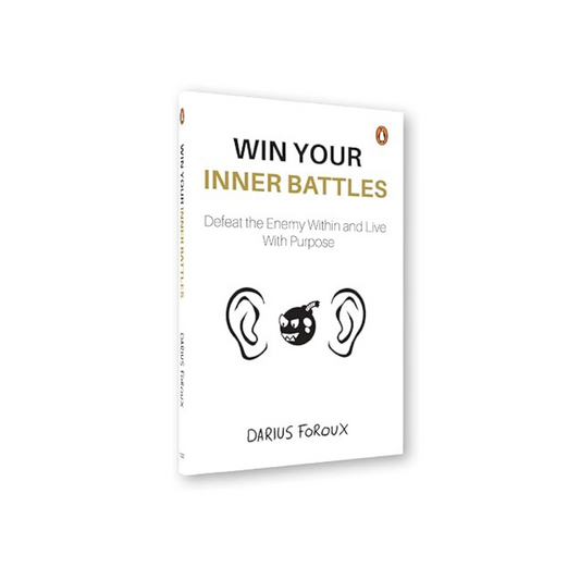 Win Your Inner Battles by Darius Foroux – A practical guide to overcoming self-doubt, fear, and negativity to achieve success, available at BookWorld UAE.