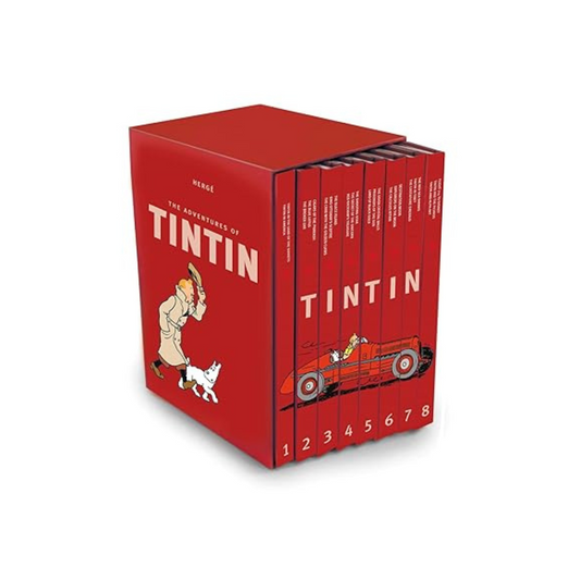 The Complete Adventures of Tintin Collection 8 Book Set by Herge