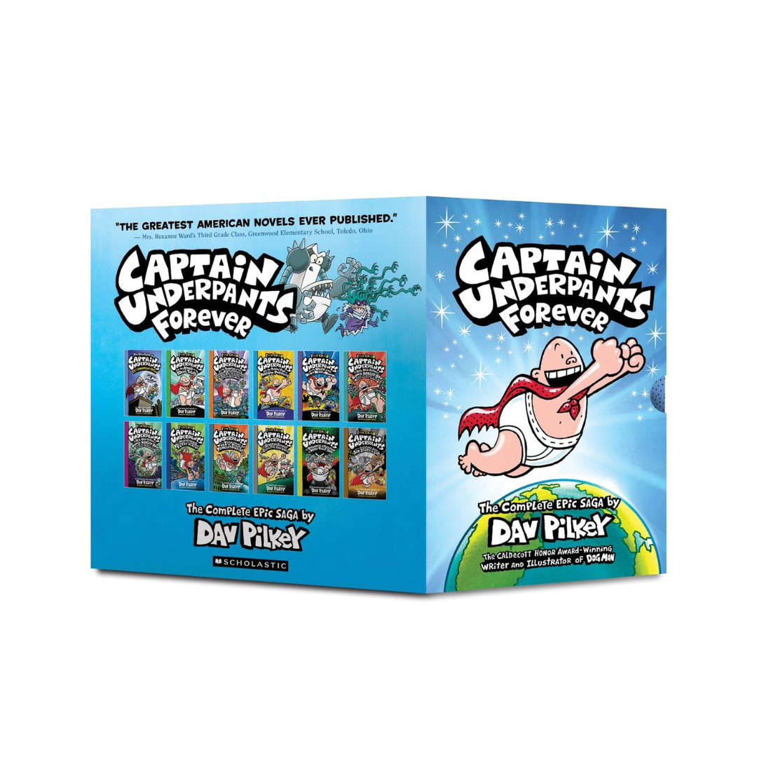 Captain Underpants Forever (#1-12 Full-Color Boxed Set) by Dav Pilkey