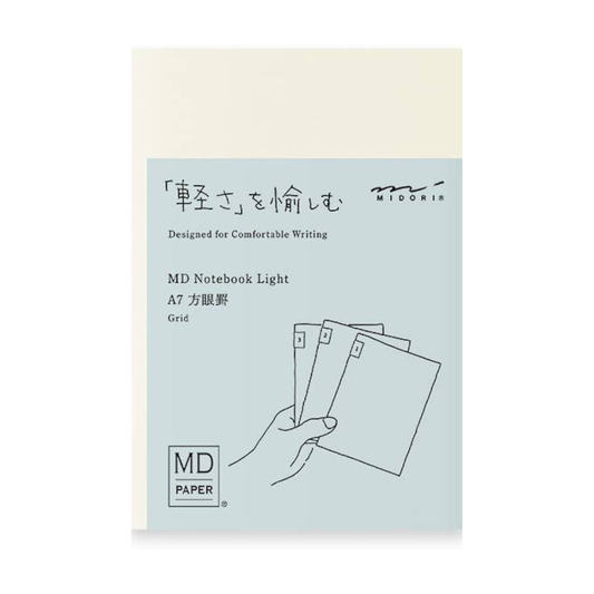 Midori Notebook, Light, A7 (Lined)