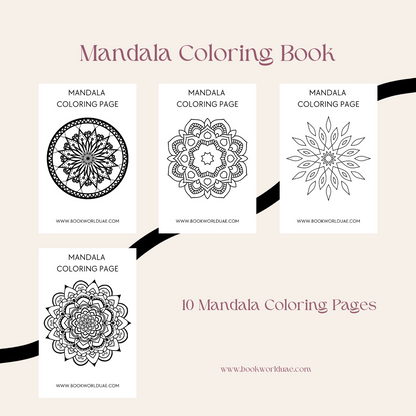 Adult Mandala Coloring Book- Digital Download