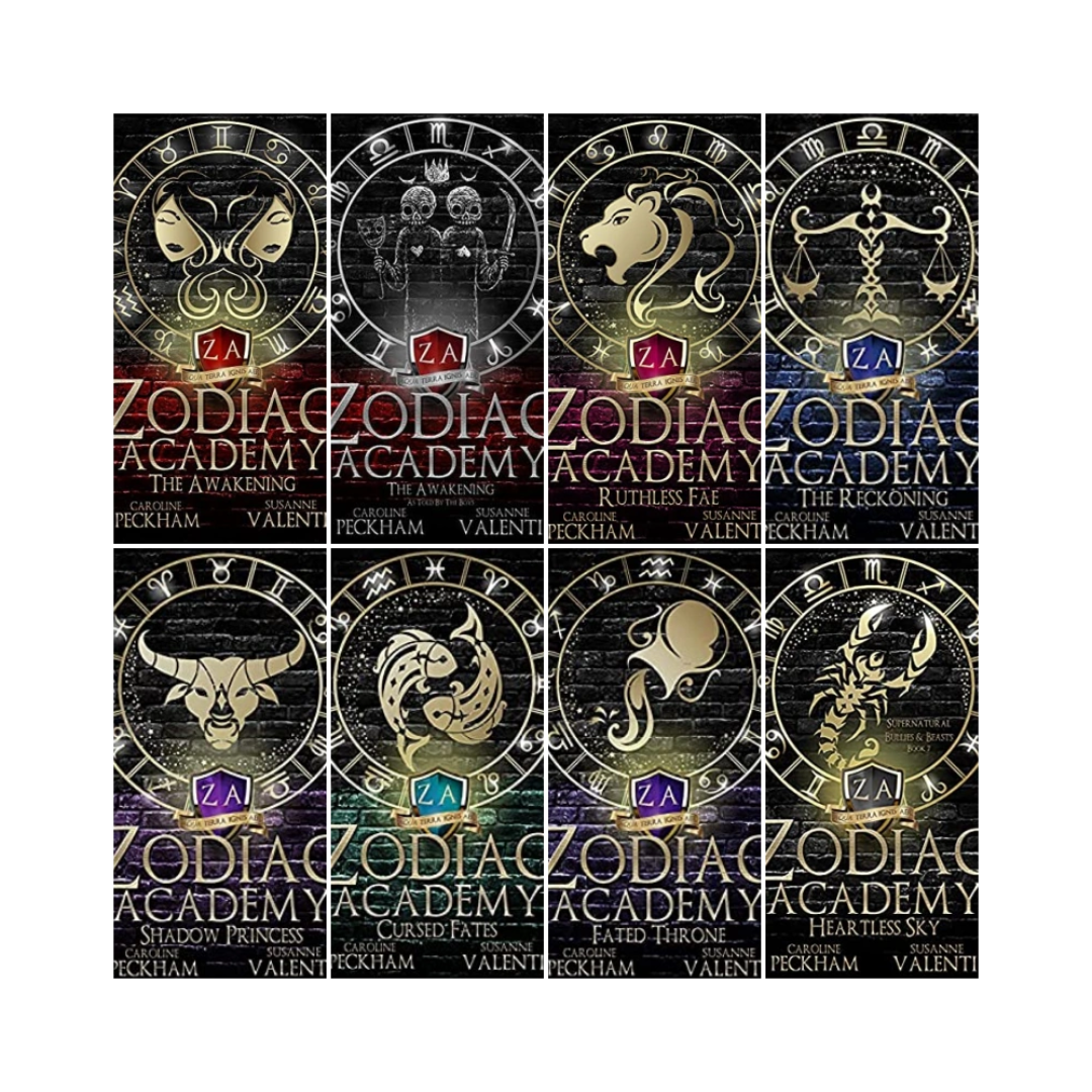 Zodiac Academy Bundle of 8 by Caroline Peckham