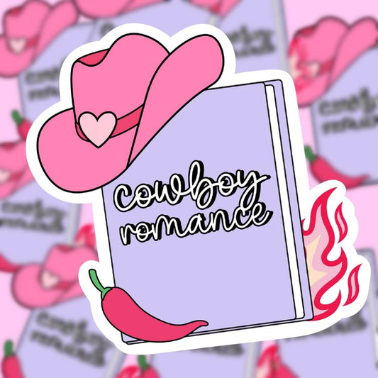 Cowboy Romance Sticker bookish