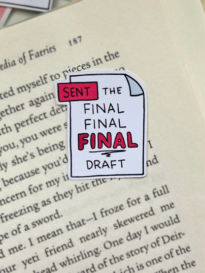 Sent the Final Final FINAL Draft Sticker