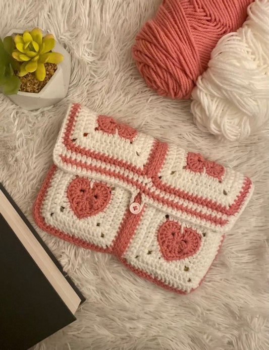 Granny-Square Booksleeve crochet