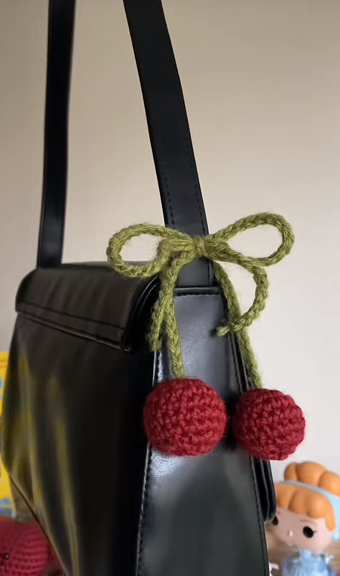 Bag Cherry Charm crochet