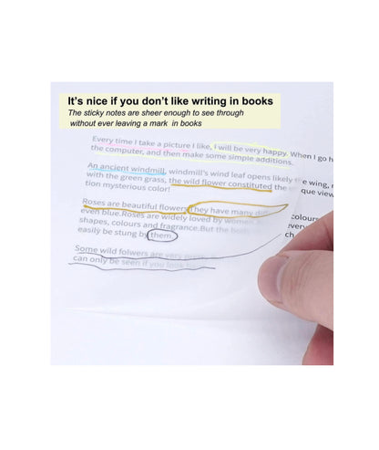 Annotation Transparent Sticky Notes (Set of 6)