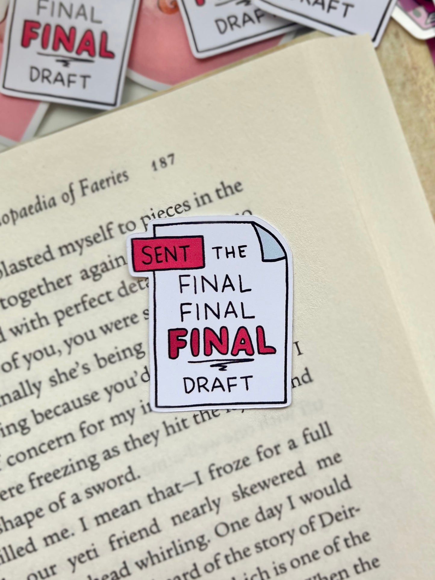 Sent the Final Final FINAL Draft Sticker