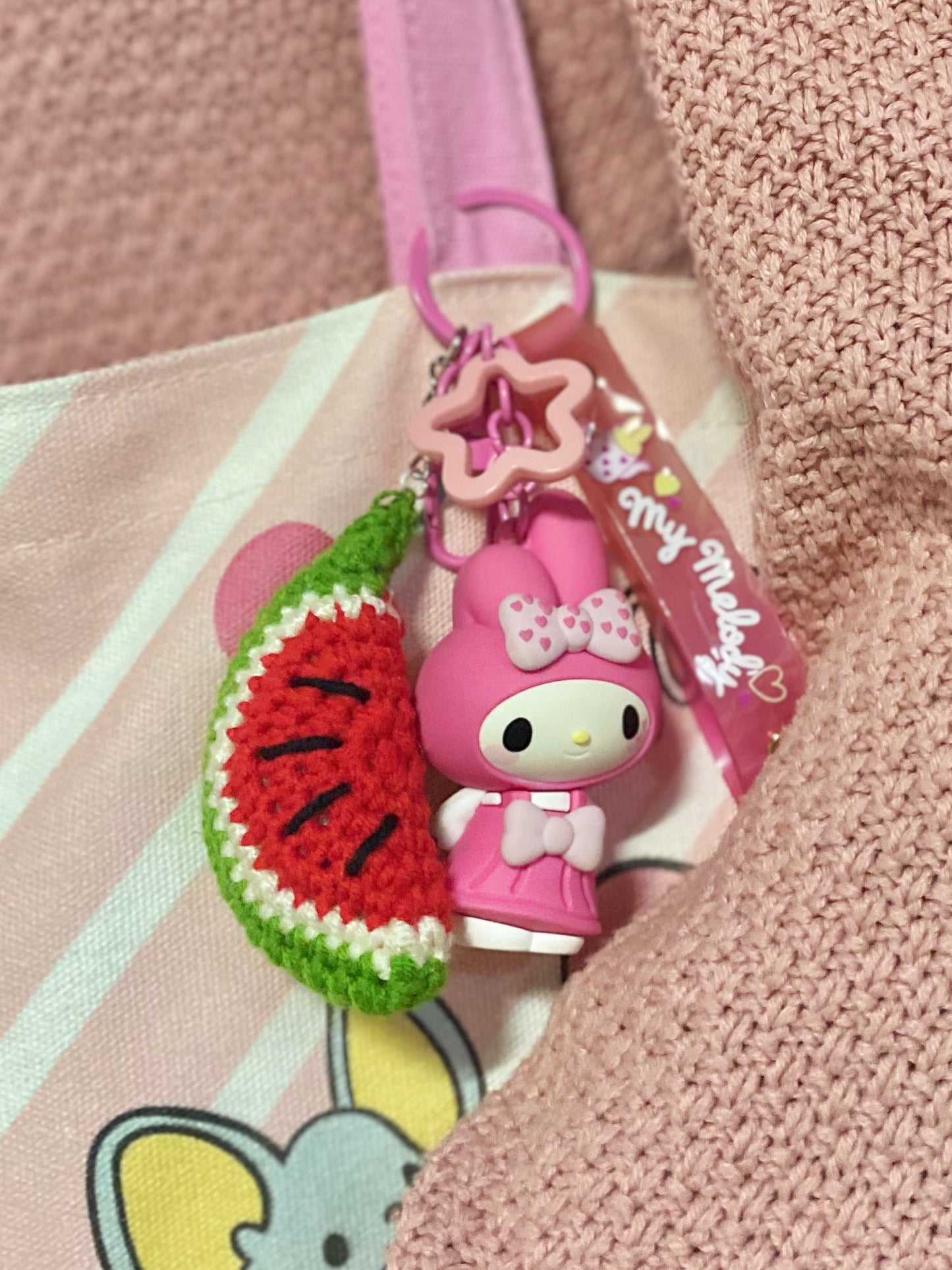 Watermelon Keychain crochet