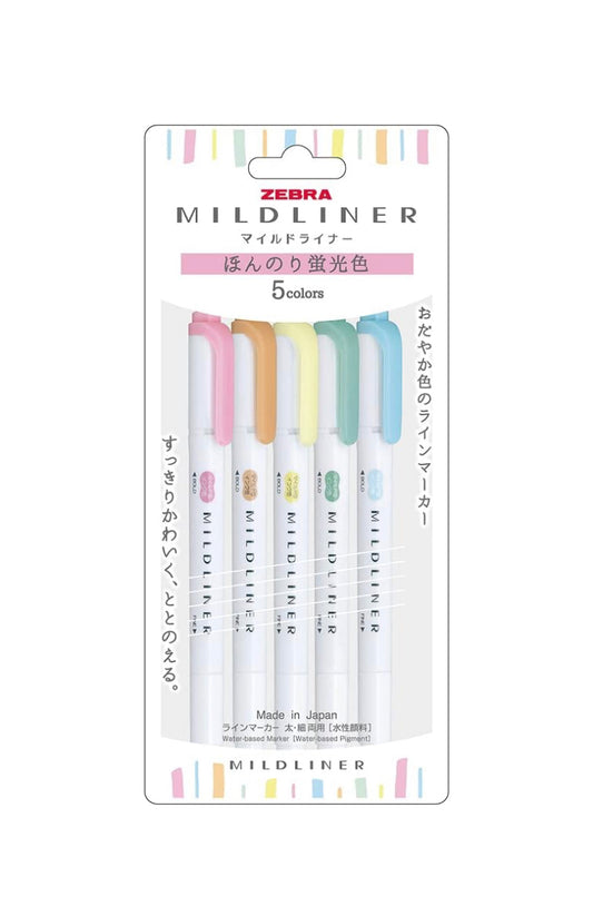 ZEBRA Mildliner Highlighter (Set of 5)