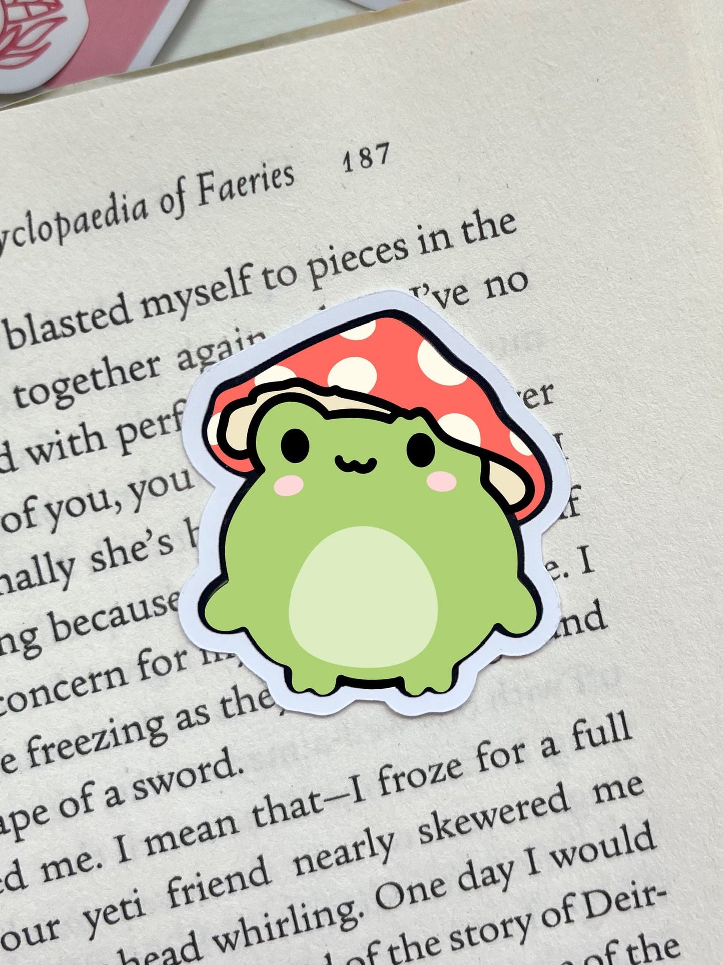 Mushroom Hat Froggo Sticker