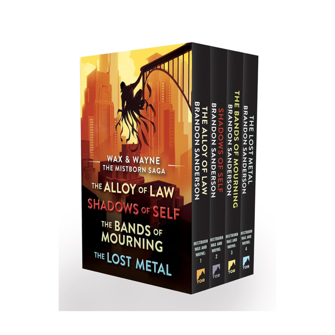 Wax and Wayne, The Mistborn Saga Boxed Set: Alloy of Law, Shadows of Self, Bands of Mourning, and The Lost Metal