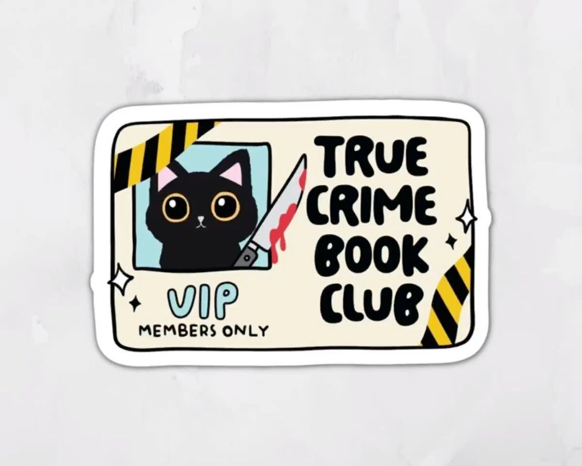 True Crime Book Club Sticker
