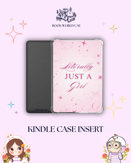 Literally Just A Girl Kindle/Kobo Insert | Bookish Merch, Ereader Accessories