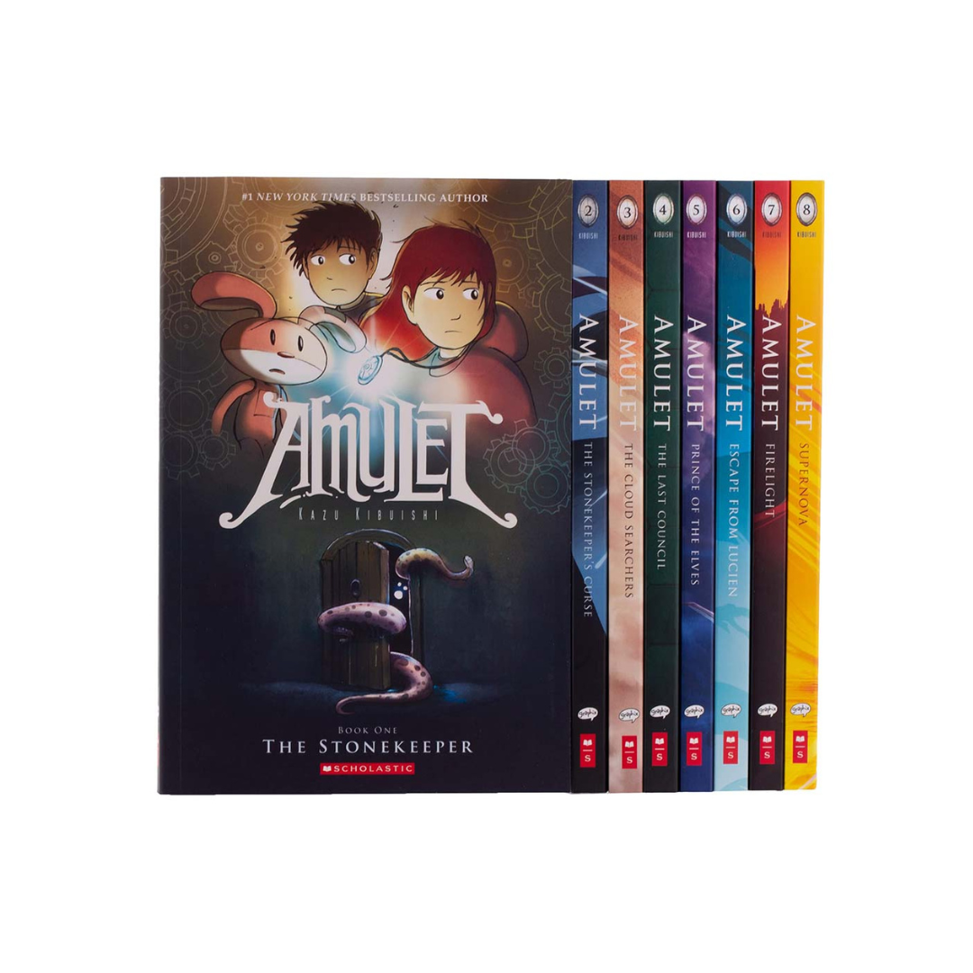 Amulet Box set 1-8 Graphix by Kazu Kibuishi (Paperback)