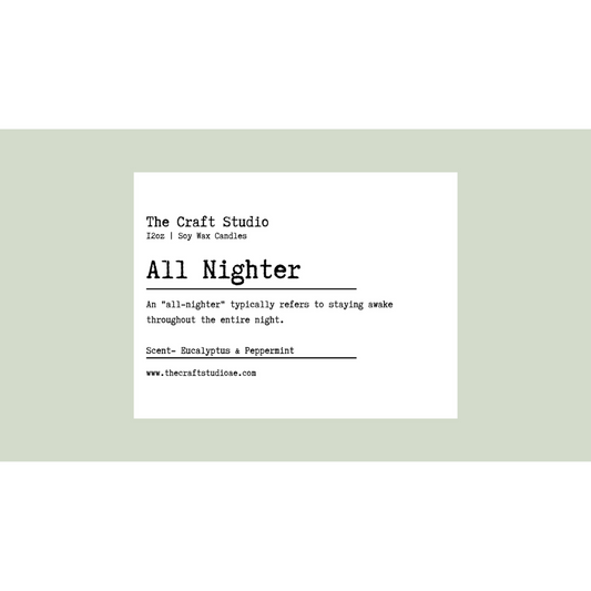 All Nighter Candle (Vintage Literary Collection)