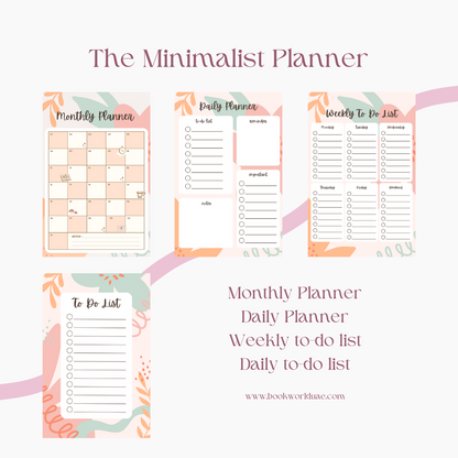 The Minimalist Planner- Digital Download