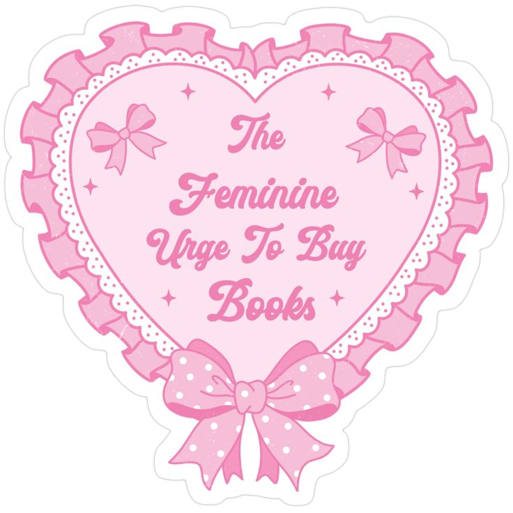 sticker waterproof girly bookish